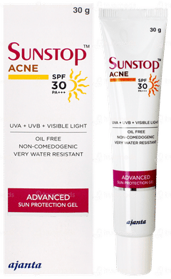 Sunstop Acne Spf 30 Pa+++ Advanced Sun Protection Silicon Gel 30gm