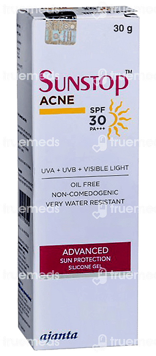 Sunstop Acne Spf 30 Pa+++ Gel 30 GM