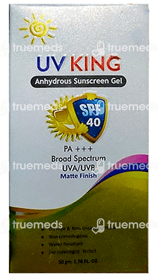 Uv King Anhydrous Spf 40 Sunscreen Gel 50 GM