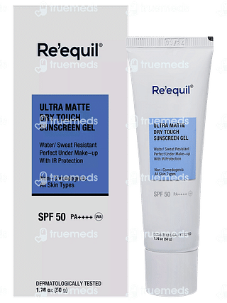 Re'equil Ultra Matte Dry Touch Spf 50 Pa++++ Sunscreen Gel 50 GM