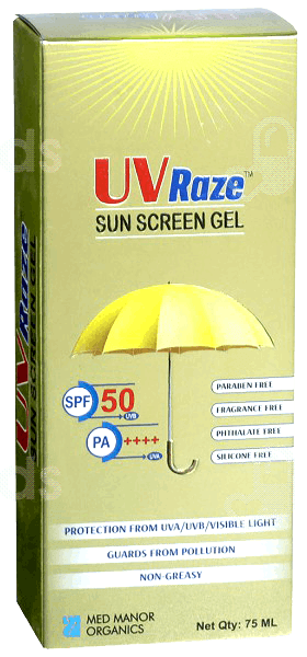 Uv Raze Spf 50 Pa++++ Sun Screen Gel 75Ml