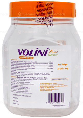 Volini Active Herbal Gel 4gm