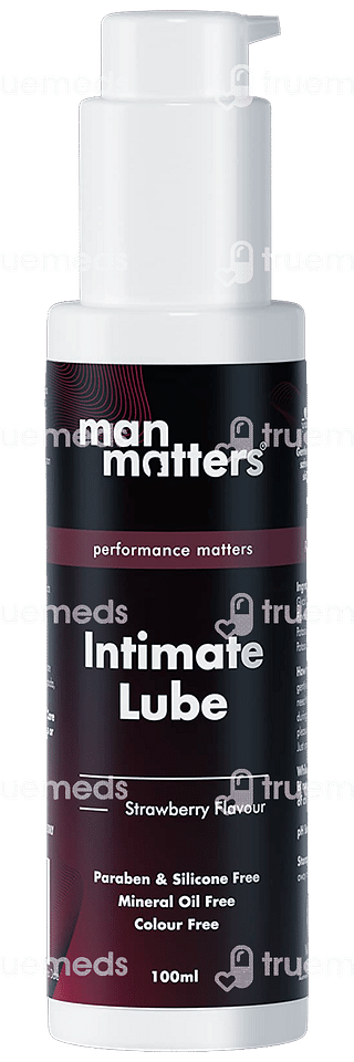 Man Matters For Men And Women Strawberry Water Based Intimate Lube 100 ML