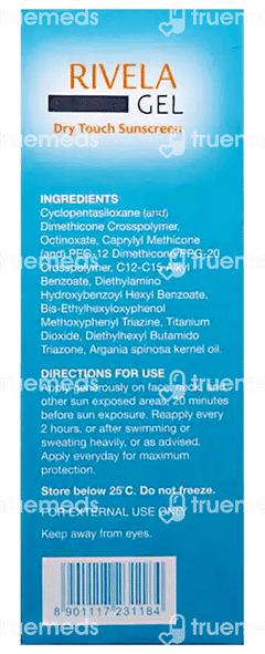 Rivela Dry Touch Spf 30 Pa+++ Sunscreen Gel 60gm
