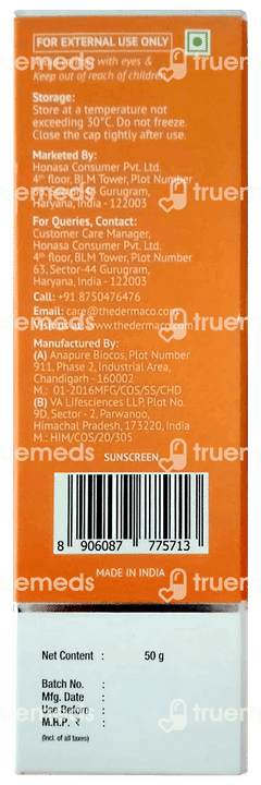 The Derma Co 1% Hyaluronic Spf 50 Pa++++ Sunscreen Aqua Gel 50gm