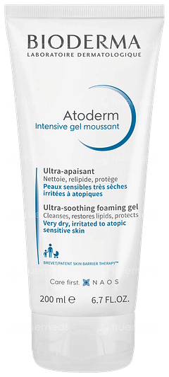 Bioderma Atoderm Intensive Moussant Face And Body Gel Wash 200ml