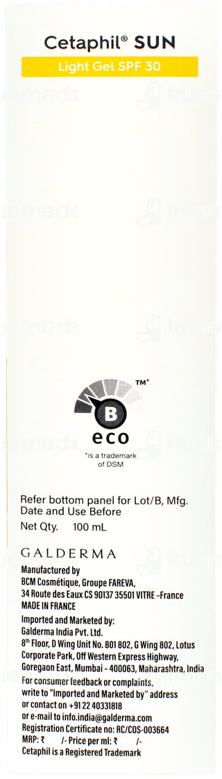 Cetaphil Sun Spf 30 Light Gel 100ml