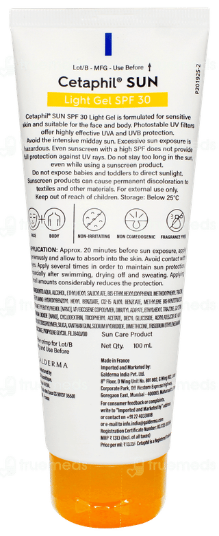 Cetaphil Sun Spf 30 Light Gel 100ml