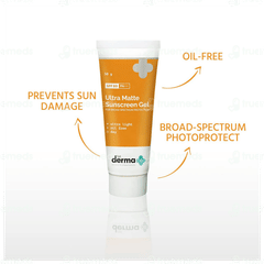 The Derma Co Ultra Matte Spf 60 Pa+++ Sunscreen Gel 50Gm