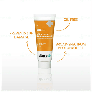 The Derma Co Ultra Matte Spf 60 Pa+++ Sunscreen Gel 50Gm