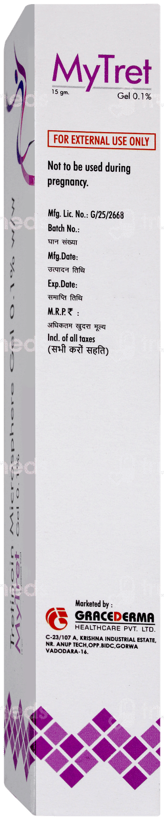 Mytret 0.1% Gel 15gm