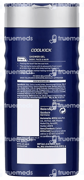 Nivea Men Coolkick Shower Gel 250 ML