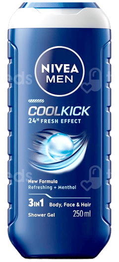 Nivea Men Coolkick Shower Gel 250Ml Nivea Men Coolkick Shower Gel 250Ml