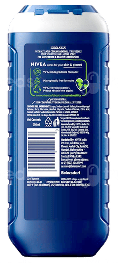 Nivea Men Coolkick Shower Gel 250Ml Nivea Men Coolkick Shower Gel 250Ml