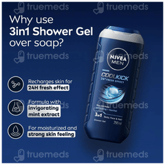 Nivea Men Coolkick Shower Gel 250Ml Nivea Men Coolkick Shower Gel 250Ml