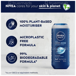 Nivea Men Coolkick Shower Gel 250Ml