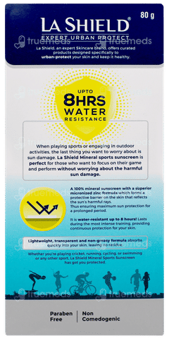 La Shield Expert Urban Protect Spf 50 Pa+++ Mineral Sunscreen Gel 80gm