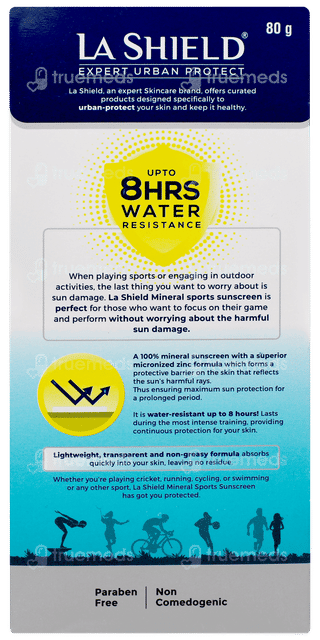 La Shield Expert Urban Protect Spf 50 Pa+++ Mineral Sunscreen Gel 80gm