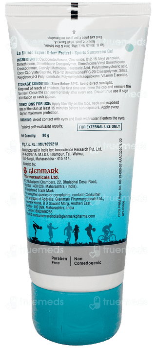 La Shield Expert Urban Protect Spf 50 Pa+++ Mineral Sunscreen Gel 80gm