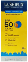 La Shield Expert Urban Protect Spf 50 Pa+++ Mineral Sunscreen Gel 80gm La Shield Expert Urban Protect Spf 50 Pa+++ Mineral Sunscreen Gel 80gm