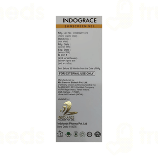 Indograce Spf 50 Sunscreen Gel 60 ML