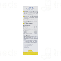 Adcross Aqua Spf 50+ Pa+++ Anti Pollution Sunscreen Gel 75ml