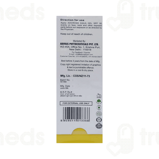 Adcross Aqua Spf 50+ Pa+++ Anti Pollution Sunscreen Gel 75ml
