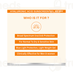 Dermora Hyaluronic Acid Sunscreen Spf 50 Pa++++ Gel 50 Ml