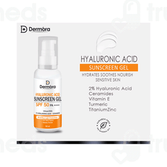 Dermora Hyaluronic Acid Sunscreen Spf 50 Pa++++ Gel 50 Ml