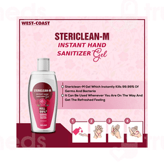 Stericlean M Rose Fragrance Instant Hand Sanitizer Gel 30 ML
