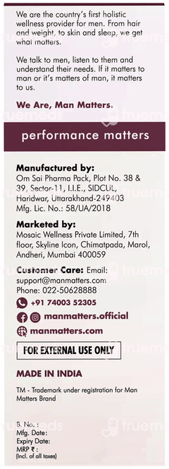 Man Matters Endure Delay Gel 20 GM