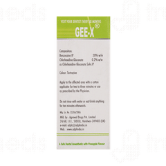 Gee X Pain Relieving Gel 10ml
