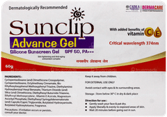 Sunclip Advance Spf 50 Pa+++ Silicone Sunscreen Gel 60gm