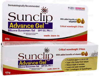 Sunclip Advance Spf 50 Pa+++ Silicone Sunscreen Gel 60gm