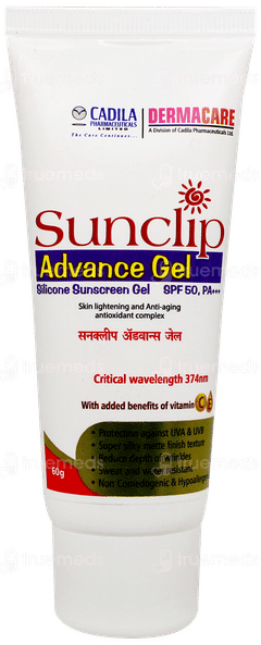 Sunclip Advance Spf 50 Pa+++ Silicone Sunscreen Gel 60gm
