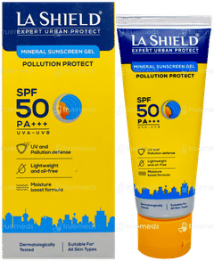 La Shield Expert Urban Protect Spf 50 Pa+++ Mineral Sunscreen Gel 50Gm La Shield Expert Urban Protect Spf 50 Pa+++ Mineral Sunscreen Gel 50Gm