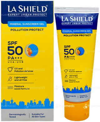 La Shield Expert Urban Protect Spf 50 Pa+++ Mineral Sunscreen Gel 50Gm