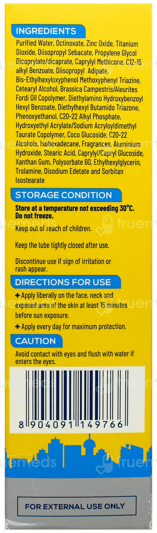 La Shield Expert Urban Protect Spf 50 Pa+++ Mineral Sunscreen Gel 50Gm