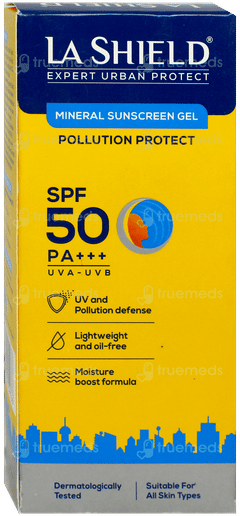 La Shield Expert Urban Protect Spf 50 Pa+++ Mineral Sunscreen Gel 50Gm