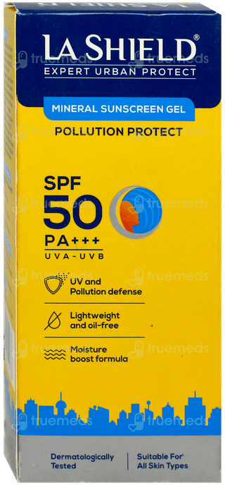 La Shield Expert Urban Protect Spf 50 Pa+++ Mineral Sunscreen Gel 50Gm
