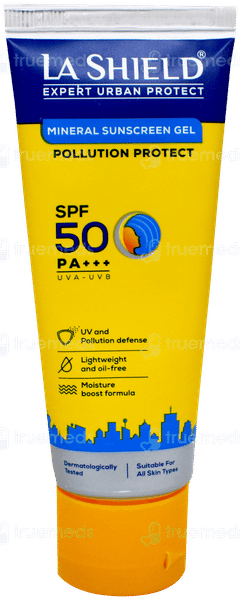 La Shield Expert Urban Protect Spf 50 Pa+++ Mineral Sunscreen Gel 50Gm