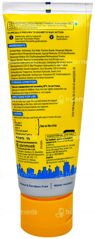 La Shield Expert Urban Protect Spf 50 Pa+++ Mineral Sunscreen Gel 50Gm