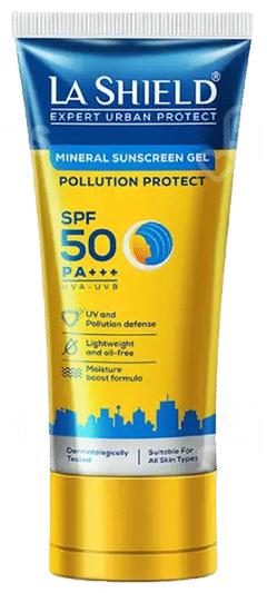 La Shield Expert Urban Protect Spf 50 Pa+++ Mineral Sunscreen Gel 50Gm La Shield Expert Urban Protect Spf 50 Pa+++ Mineral Sunscreen Gel 50Gm