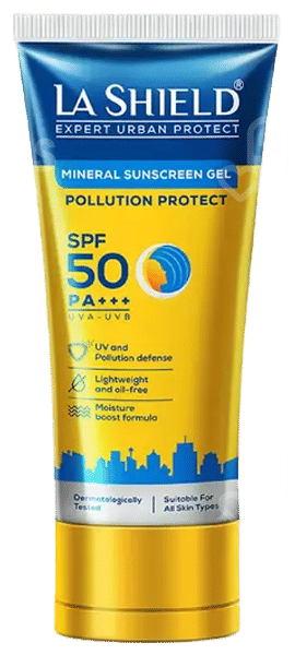 La Shield Expert Urban Protect Spf 50 Pa+++ Mineral Sunscreen Gel 50Gm