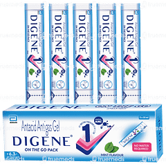 Digene On The Go Pack Mint Flavour Gel 10ml