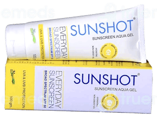 Sunshot Spf 50 Sunscreen Aqua Gel 100Gm