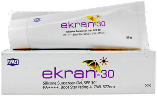 Ekran 30 Spf 30 Pa++++ Silicon Sunscreen Gel 50gm