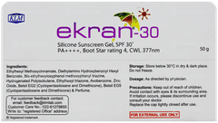 Ekran 30 Spf 30 Pa++++ Silicon Sunscreen Gel 50gm