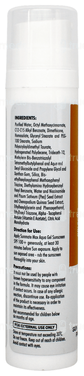 Sunmate Max Spf 100+ Sunscreen Aqua Gel 50gm
