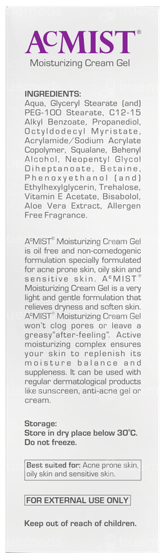 Acmist Moisturizing Cream Gel 100gm